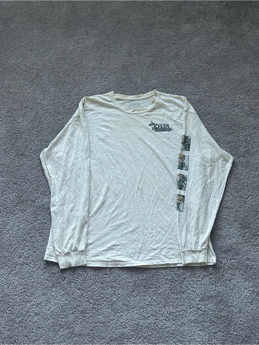 The Legend of Zelda Men's Long Sleeve Tee - White